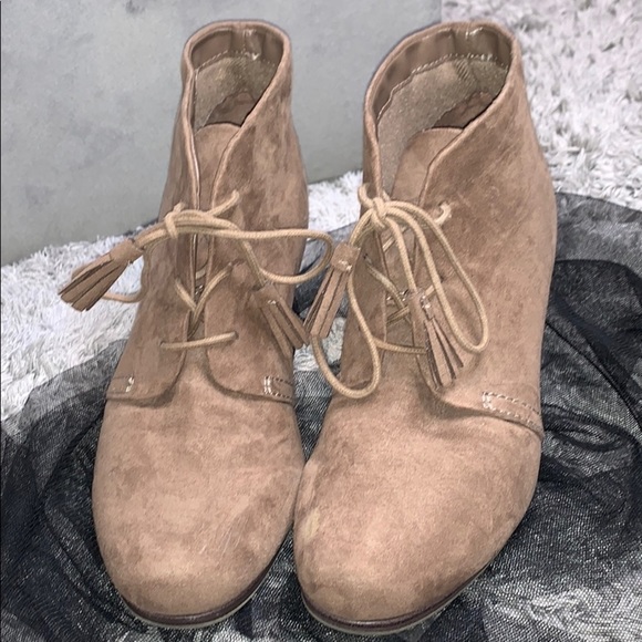 Dr Scholl’s Suede lace up ankle wedges - Picture 3 of 15